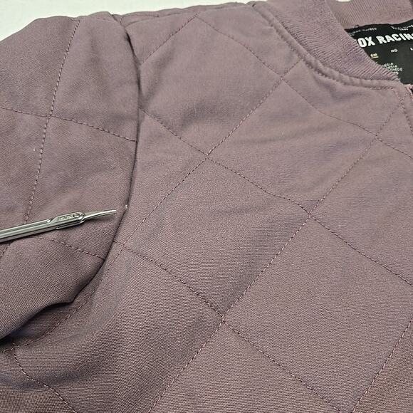 Fox Racing Womens Cosmic Quilted Insulated Bomber Jacket Sz S mauve/dusty purple - Picture 11 of 11